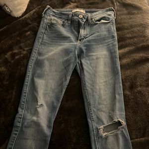 Abercrombie ripped jeans
